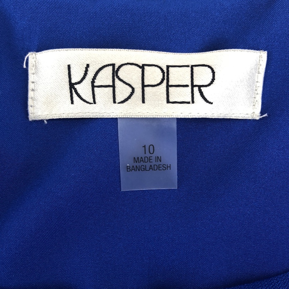 Kasper Blue Sleeveless Sheath Style Dress - Picture 5 of 8